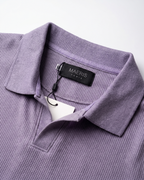 V-Neck Polo – Lilac