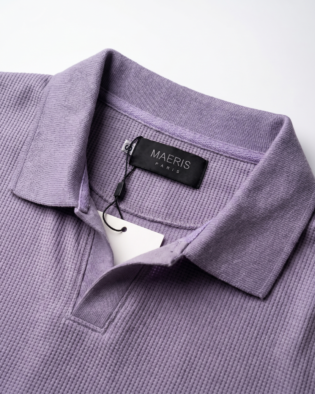 V-Neck Polo – Lilac