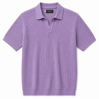 V-Neck Polo – Lilac