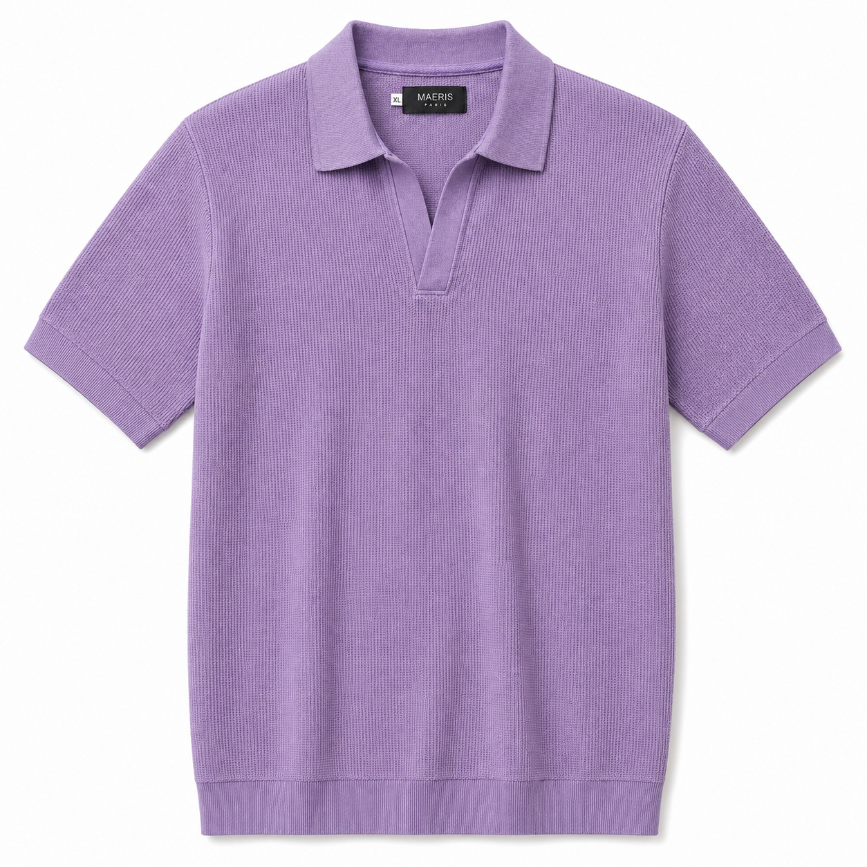 V-Neck Polo – Lilac