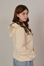 Light Blue Fleece Kangaroo Hoodie - MAERIS