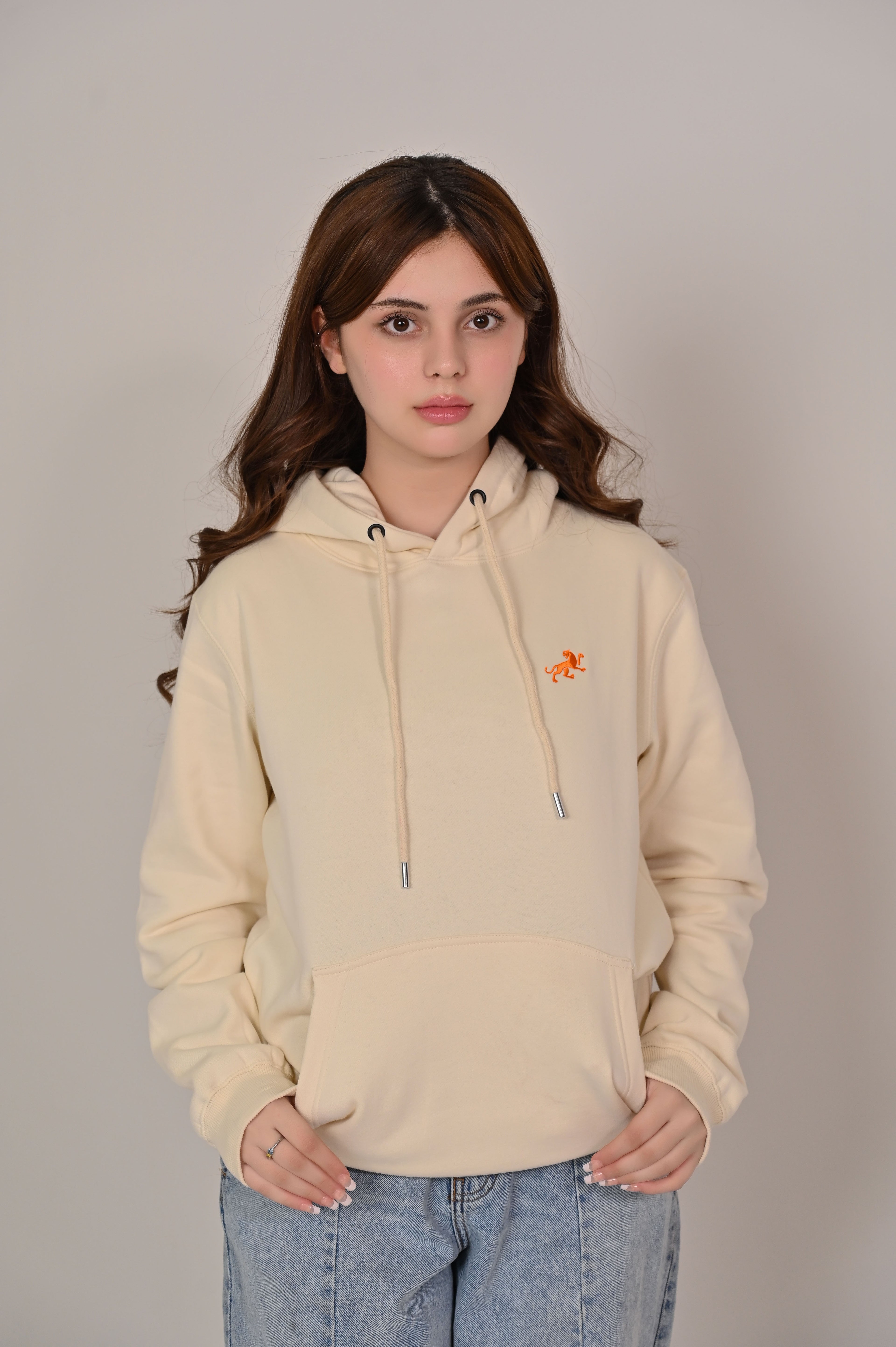 Light Blue Fleece Kangaroo Hoodie