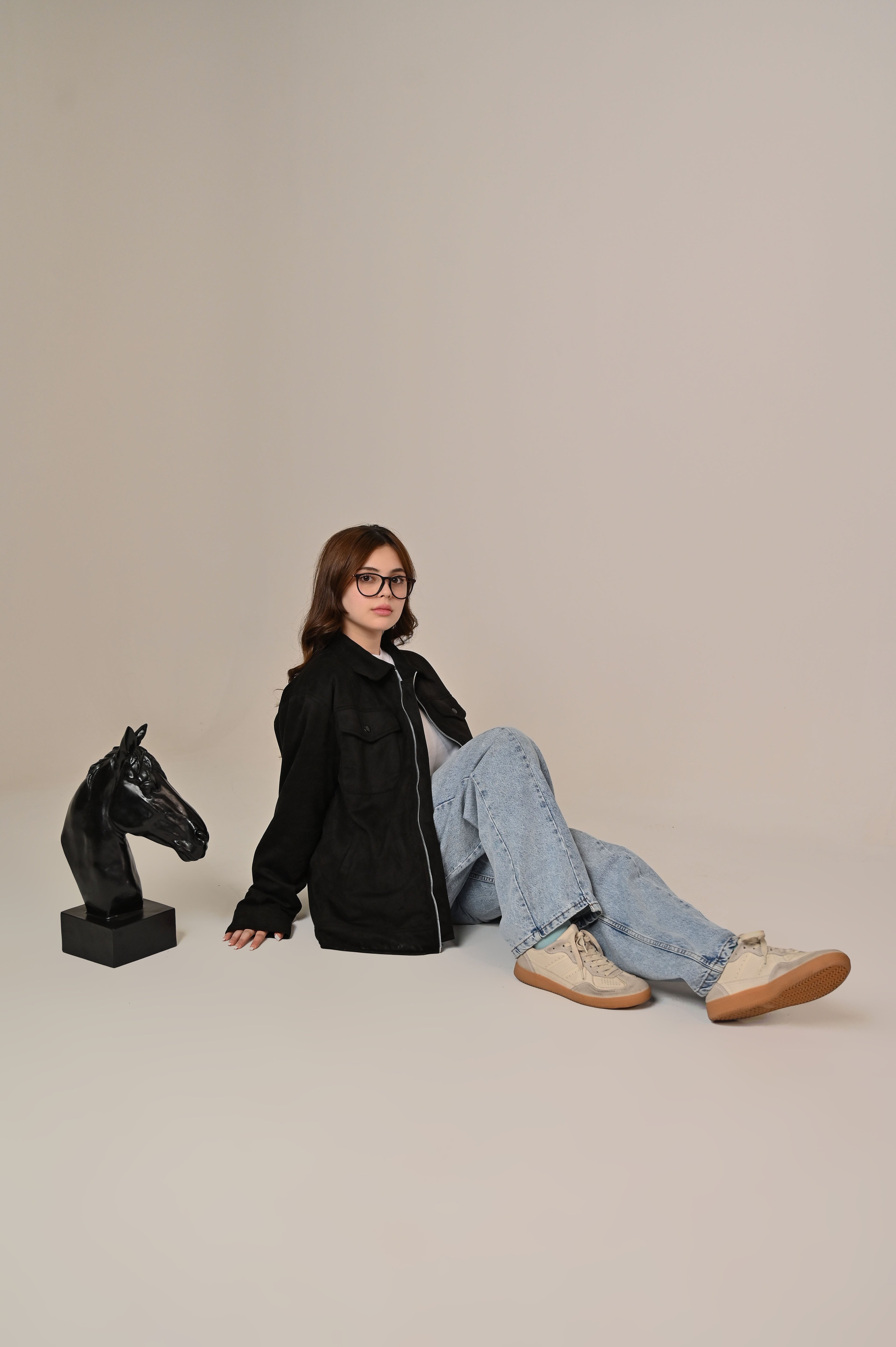 Black Suede Overshirt Jacket