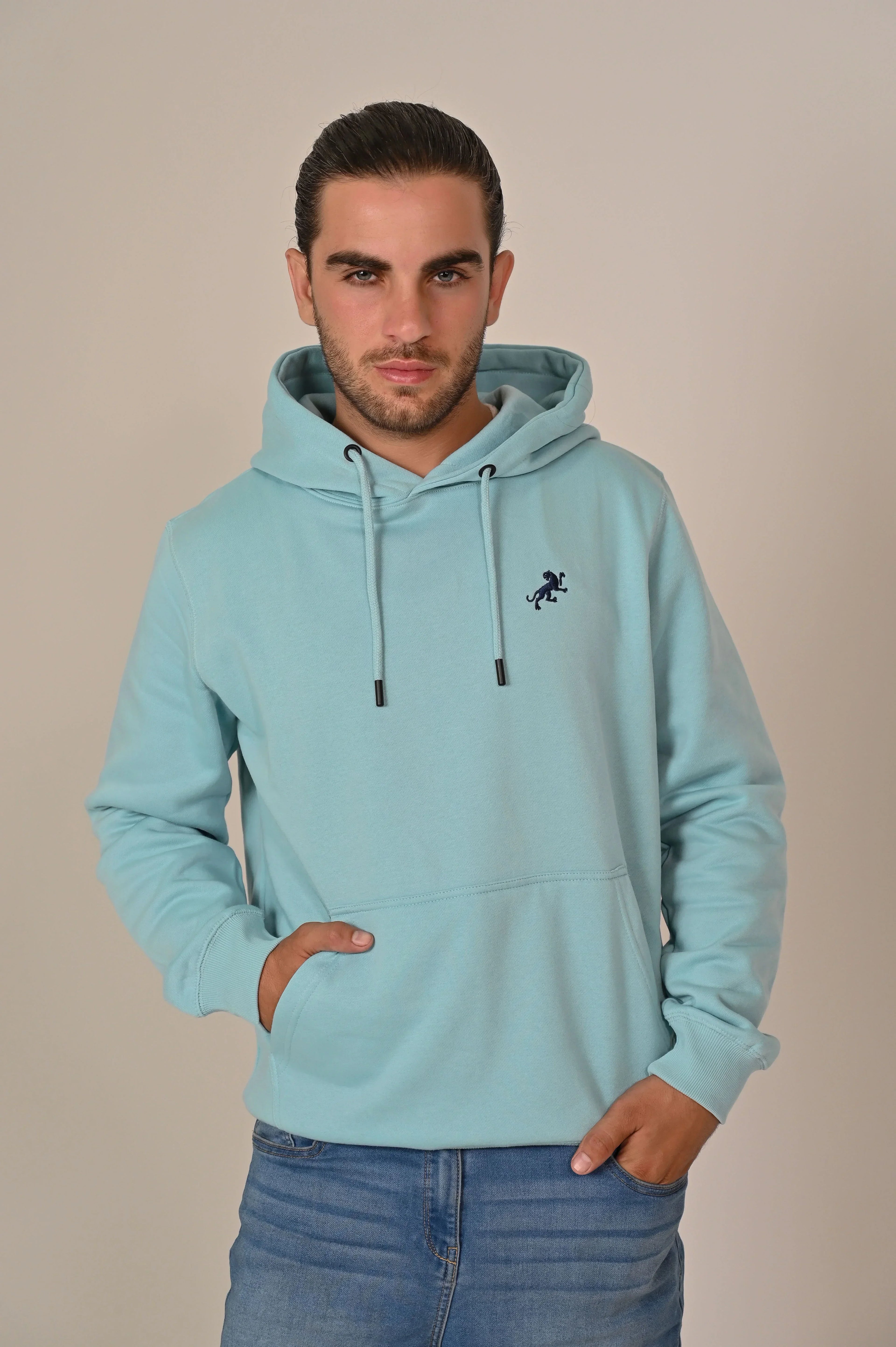 Off-White Fleece Kangaroo Hoodie - MAERIS