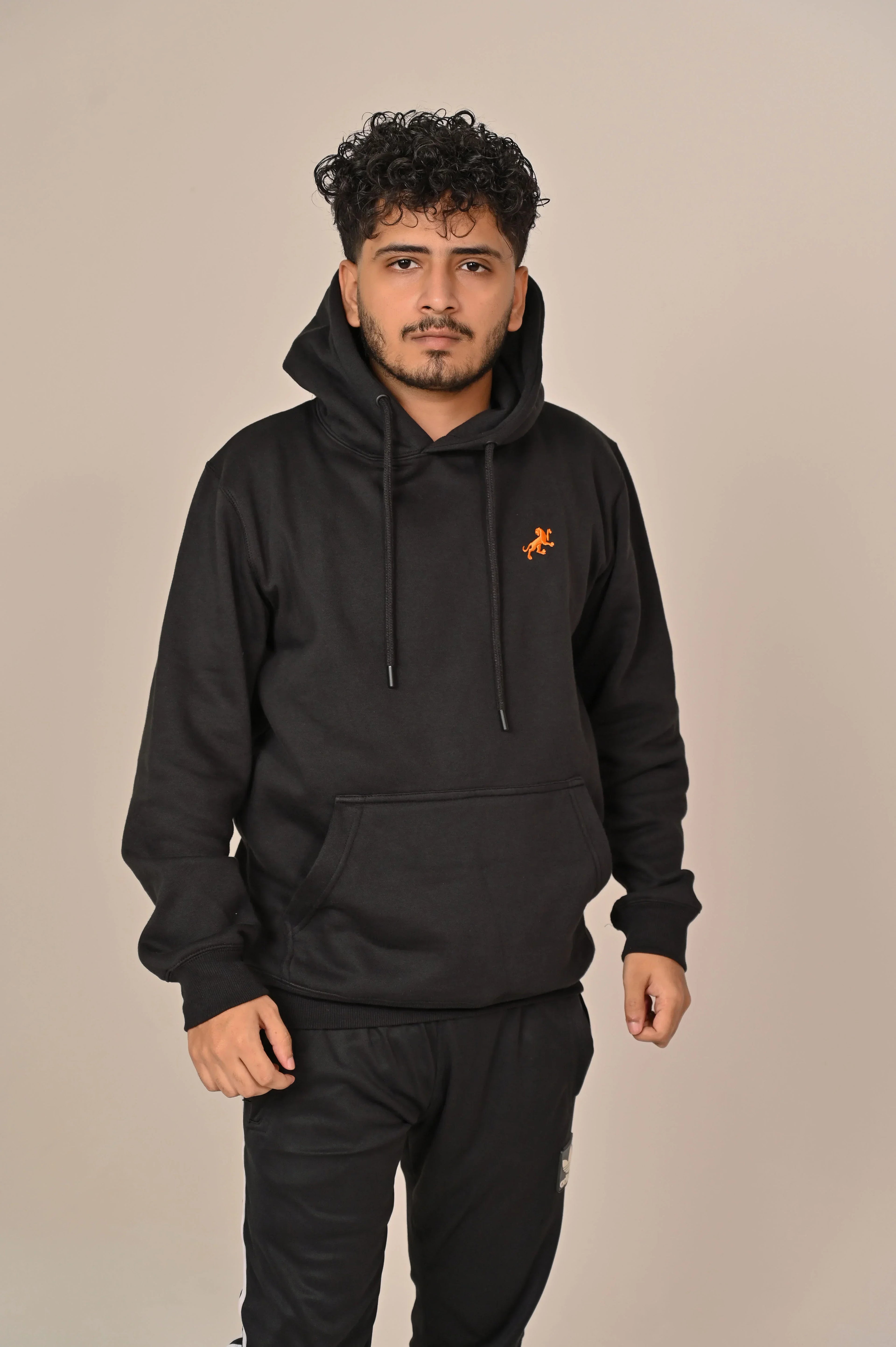 Off-White Fleece Kangaroo Hoodie - MAERIS