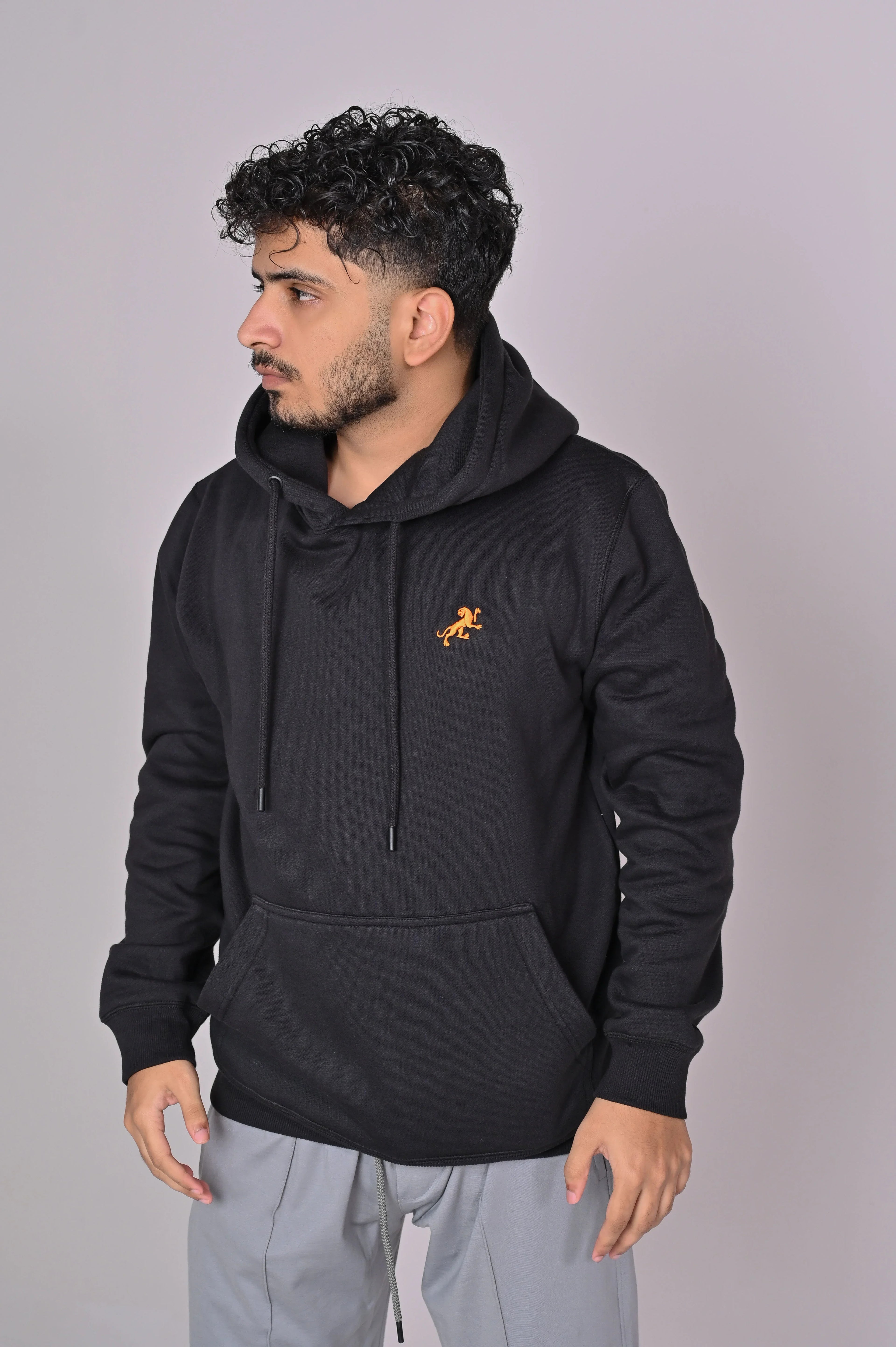 Navy Fleece Kangaroo Hoodie - MAERIS
