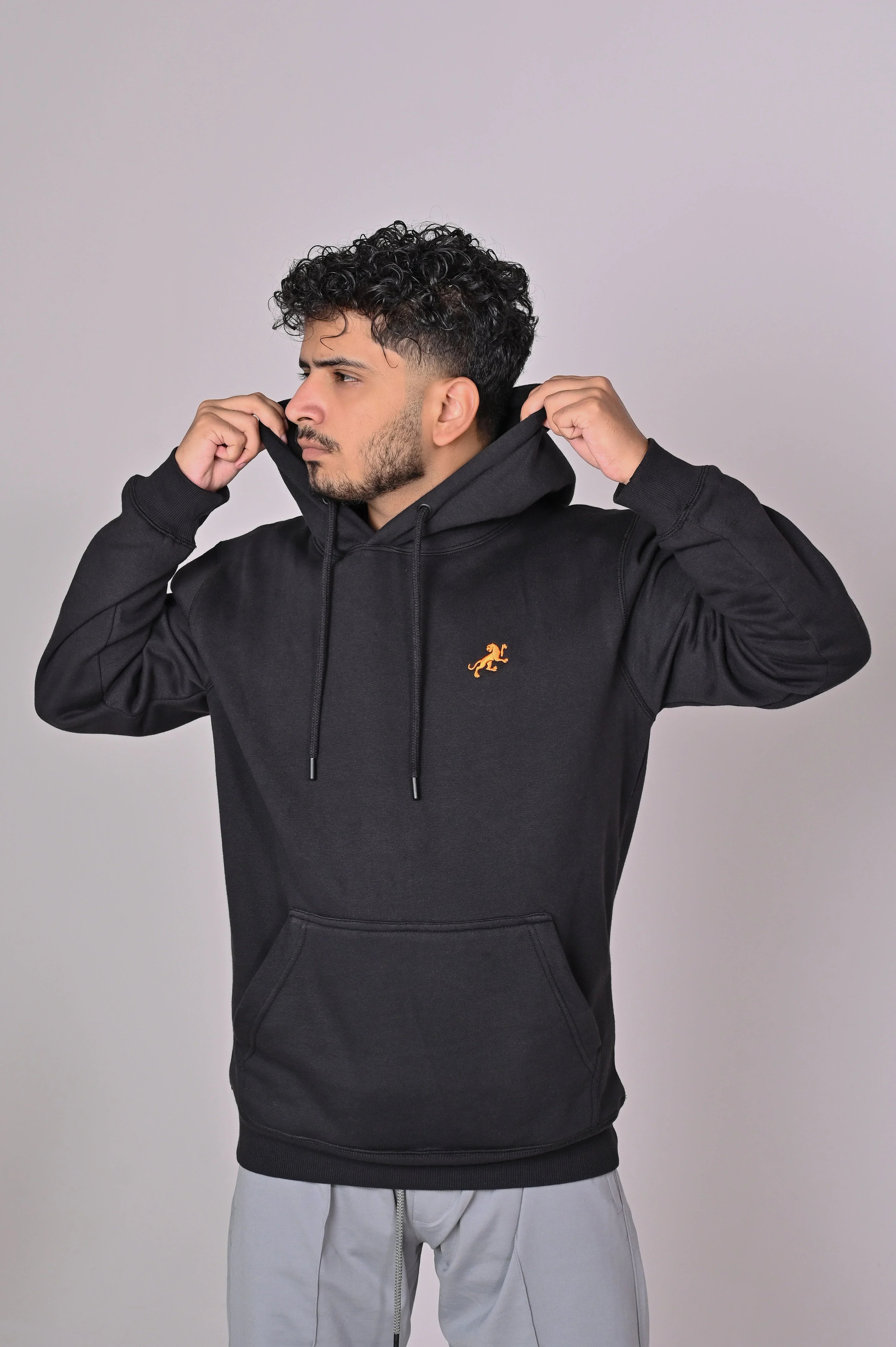 Off-White Fleece Kangaroo Hoodie - MAERIS