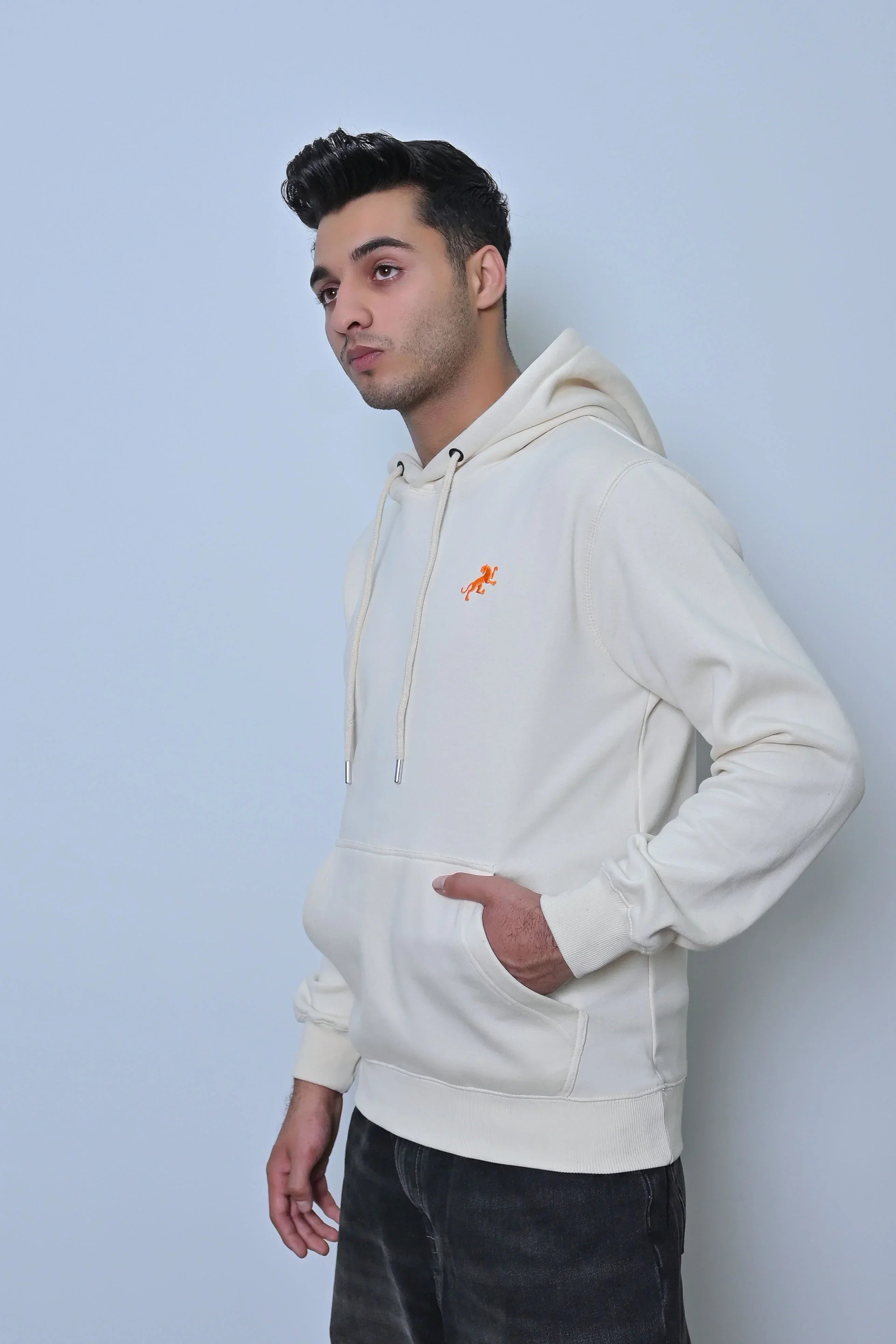 Navy Fleece Kangaroo Hoodie - MAERIS