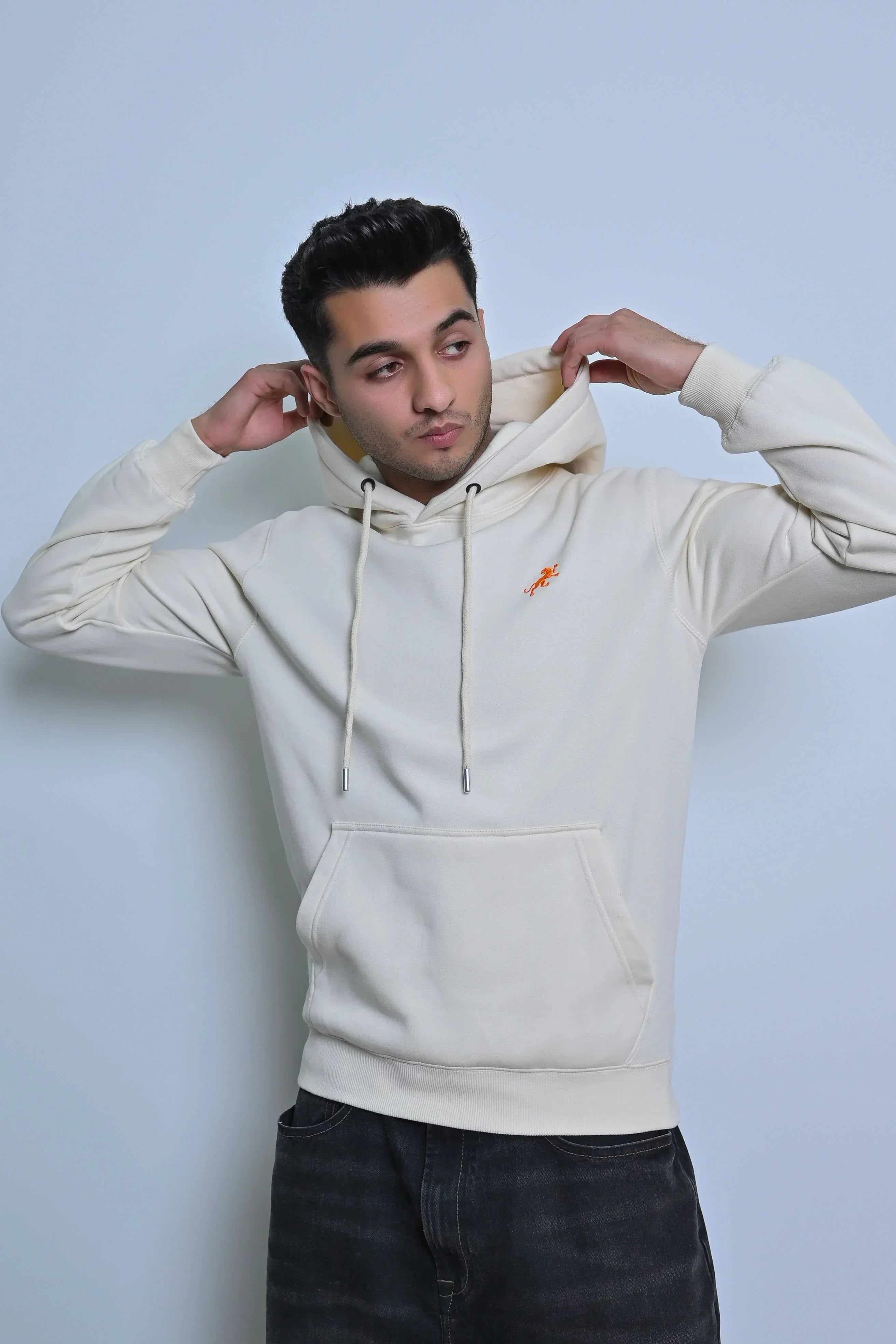 Navy Fleece Kangaroo Hoodie - MAERIS