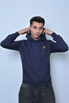 Navy Fleece Kangaroo Hoodie - MAERIS